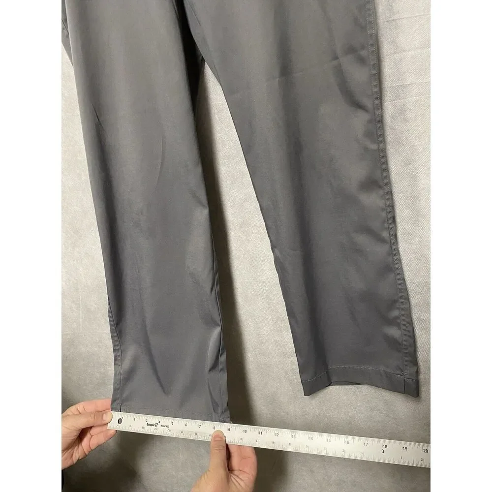 Nike Golf Pants Men 34 X30 Gray Chino Performance Active Outdoor Dri Fit Stretch